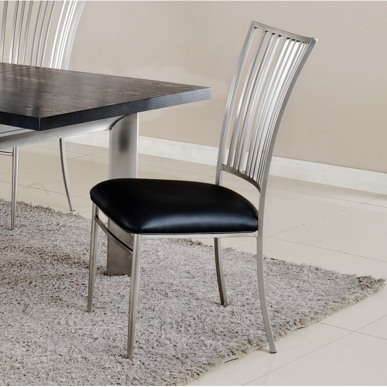 Brushed aluminum online chairs